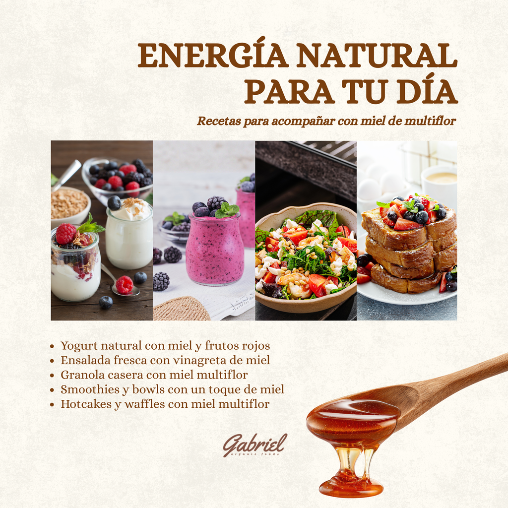 Miel de Abeja 100% Pura de Multiflor (500 g)