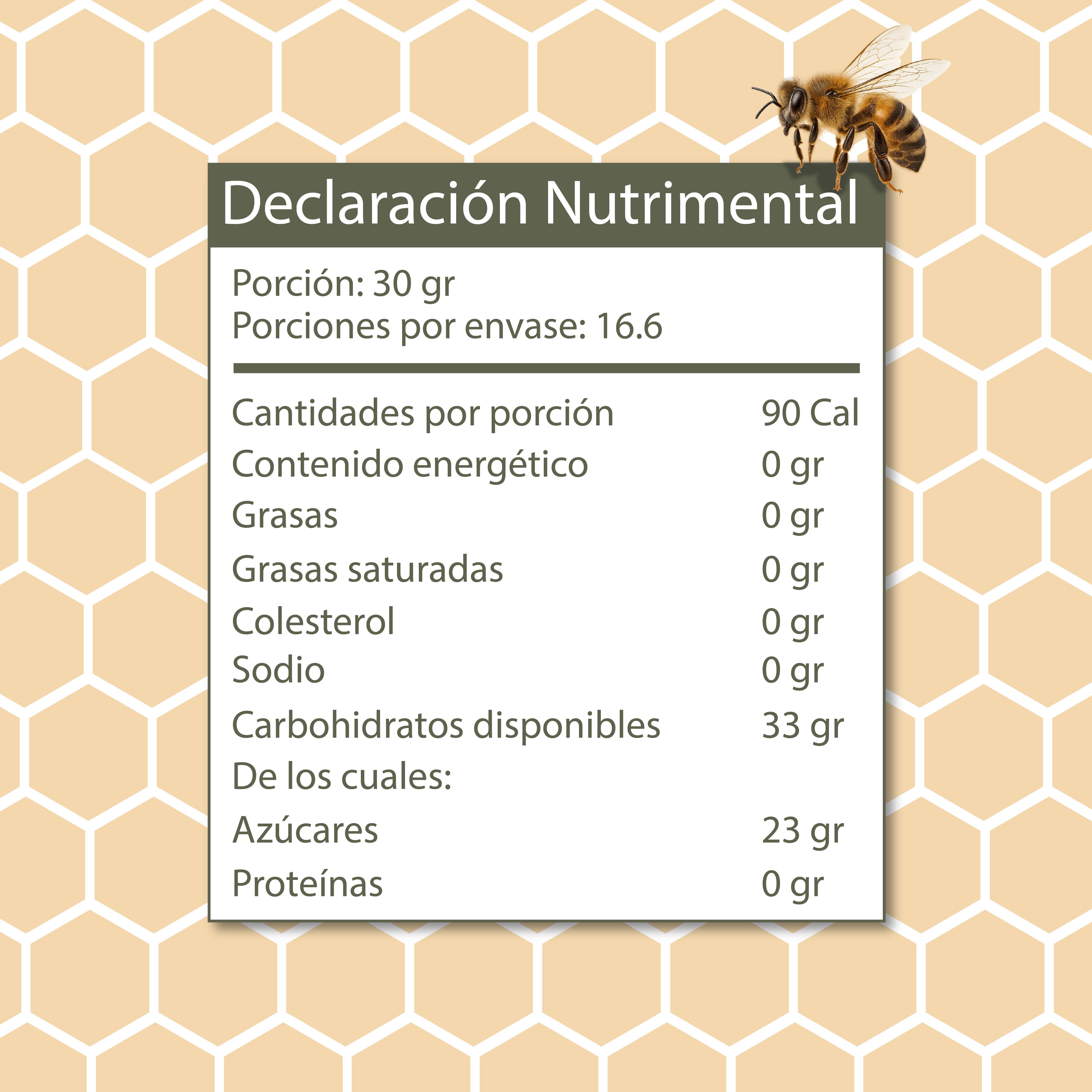 Miel de Abeja 100% Pura de Flor de Azhar (500 g)