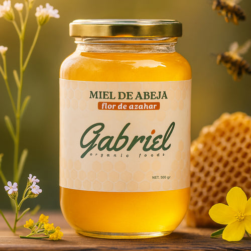 Miel de Abeja 100% Pura de Flor de Azhar (500 g)