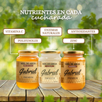 3 Tarros de Miel Pura: Flor de Mezquite, Flor de Costa y Multiflor (1.5 kg.)