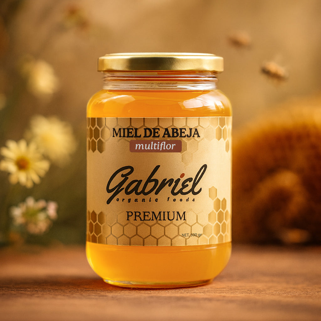 Miel de Abeja 100% Pura de Multiflor (500 g)