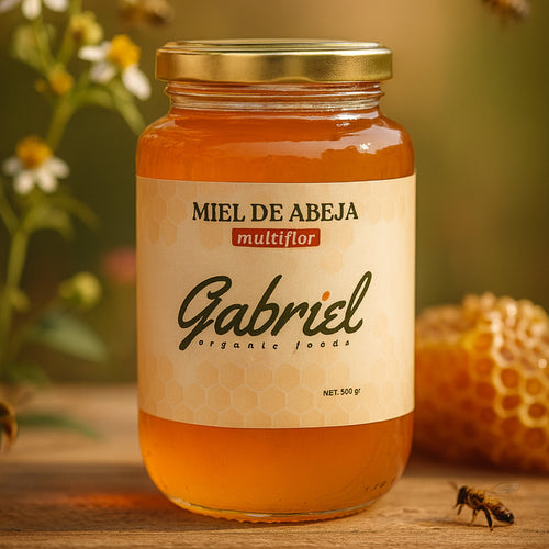 Miel de Abeja 100% Pura de Multiflor (500 g)