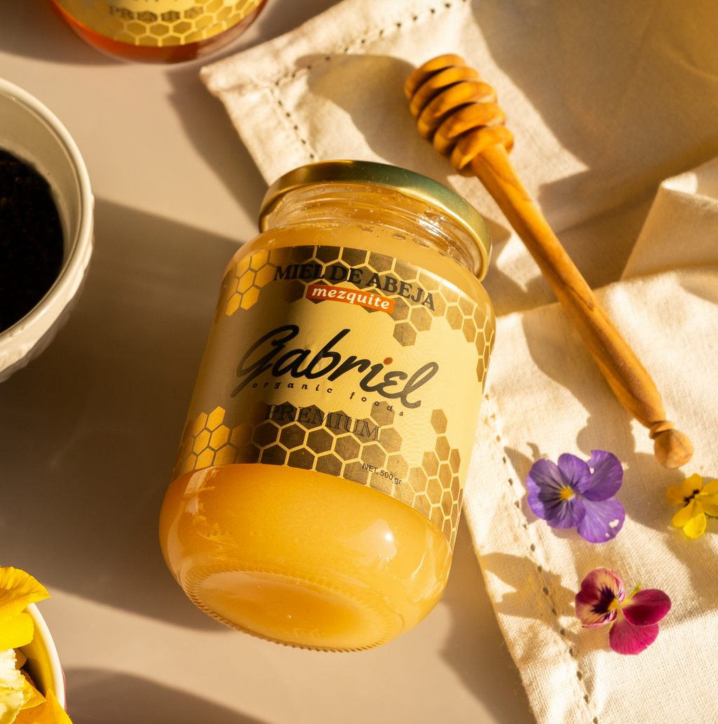 Miel de Abeja 100% Pura de Flor de Mezquite (500 g)