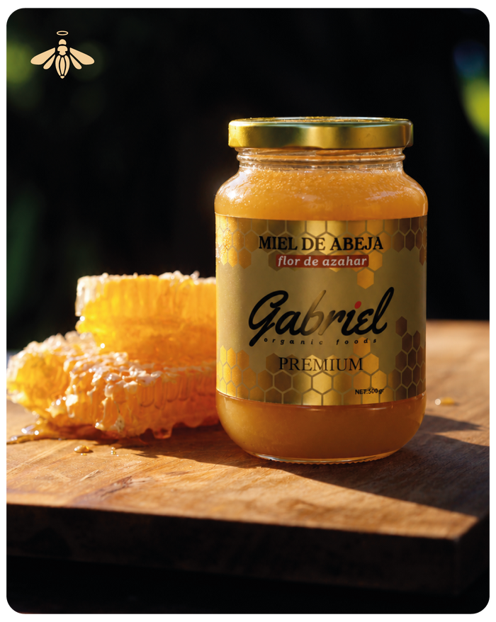 Miel de Abeja 100% Pura de Flor de Azahar (500 g)